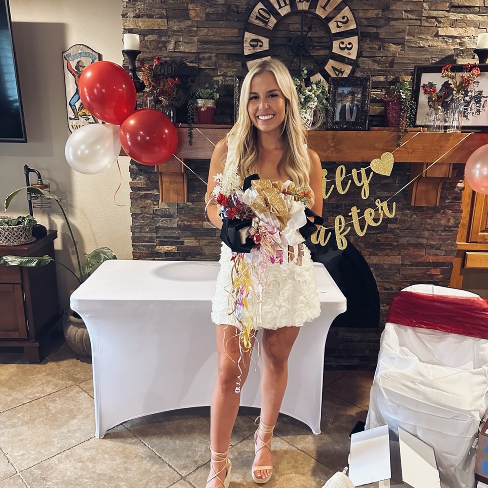 Oh Polly rose white dress